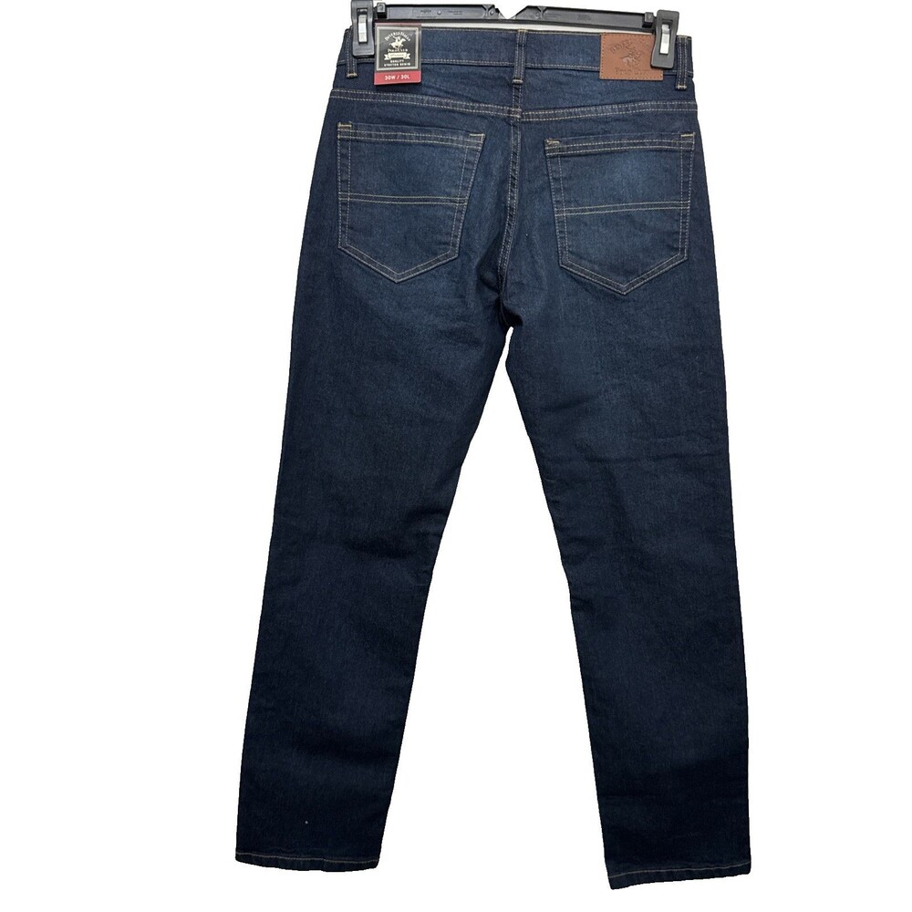 Beverly Hills Polo Club Jeans Men’s 30x30 Slim Fit Stretch Denim Blue - Picture 2 of 12